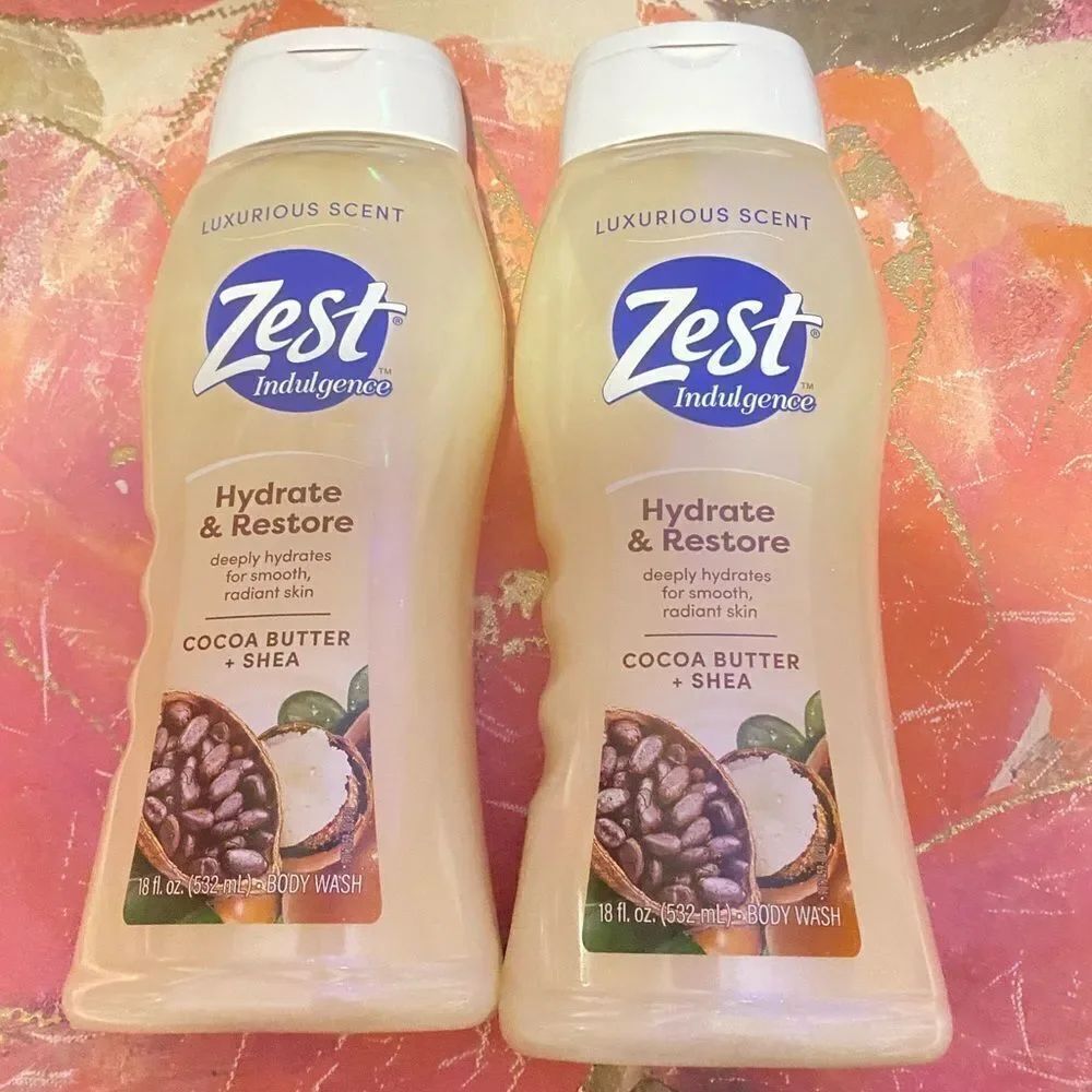 ποΈ Zest Indulgence Cocoa Butter & Shea BodyβWash pack of 2 18 FL OZ π₯ - Picture 6 of 7